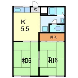 レスト北新川　Ｂ棟の物件間取画像